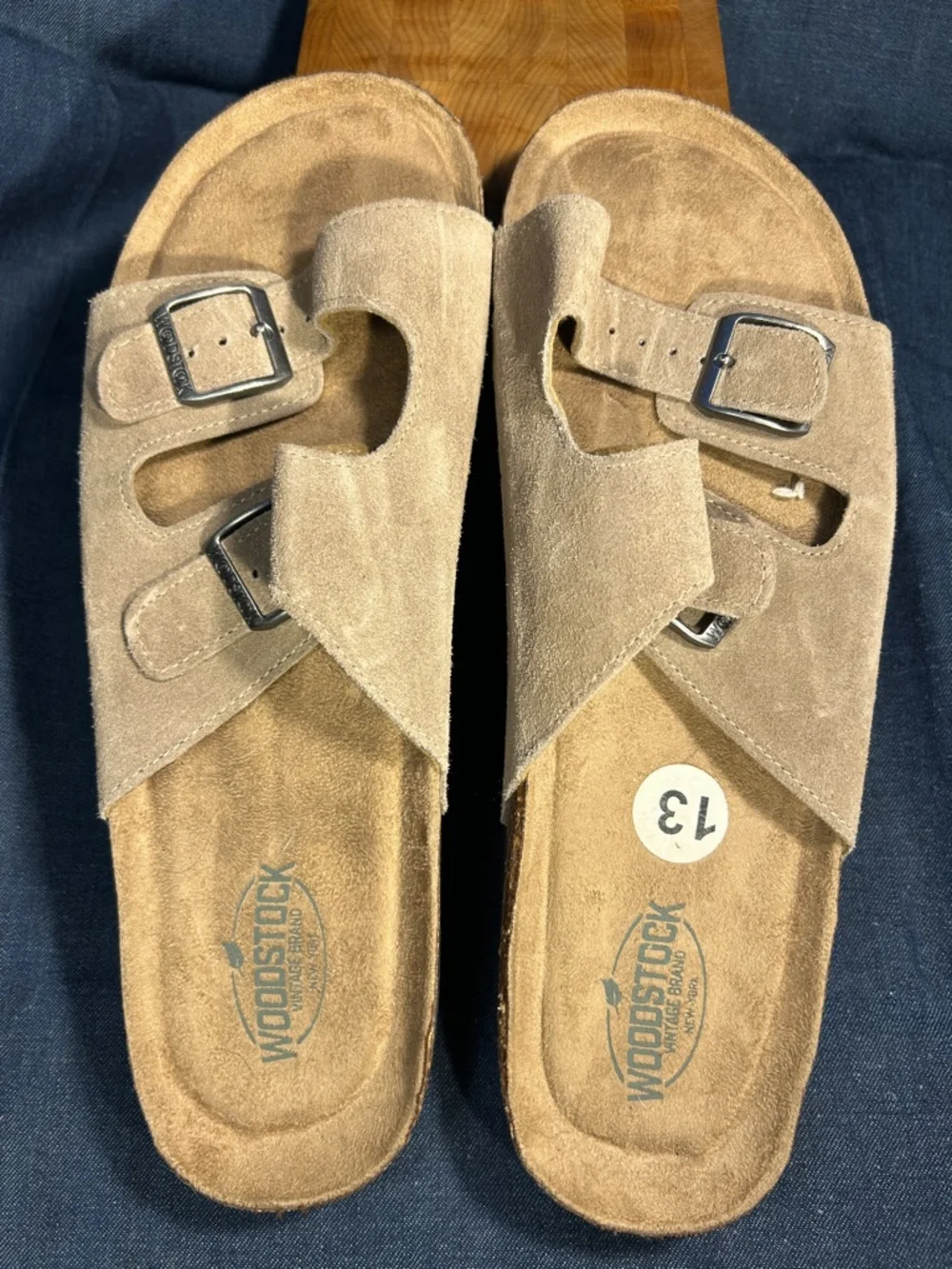 NWOT Woodstock leather sandals